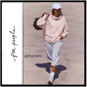 Free People Cutback Mock Neck Pullover Sweatshirt